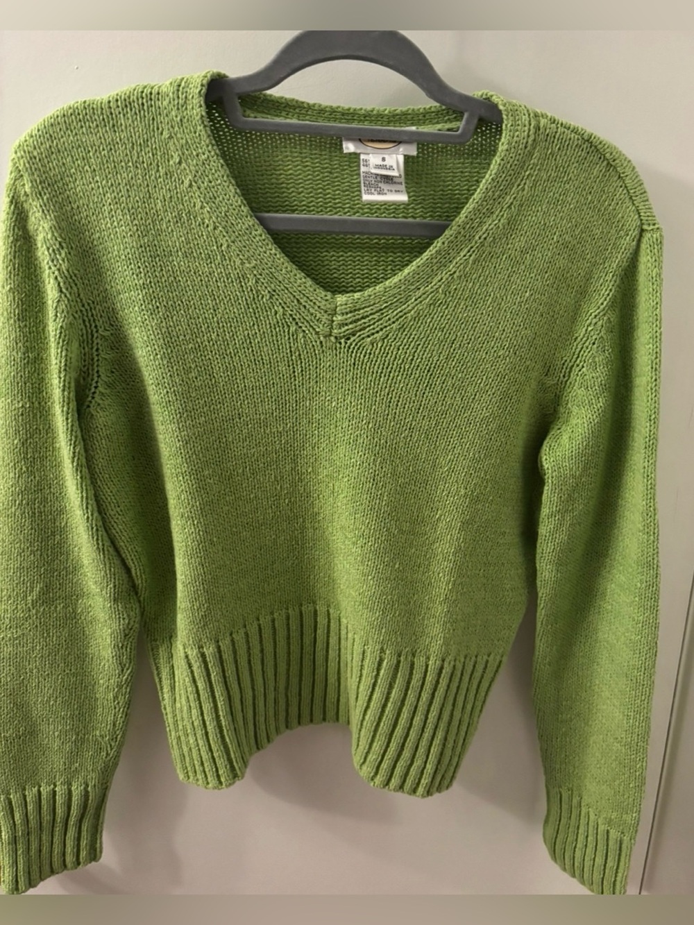 Talbots Women’s V-Neck Green Sweater